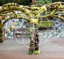 Bambumad maqueta de estructura cañas